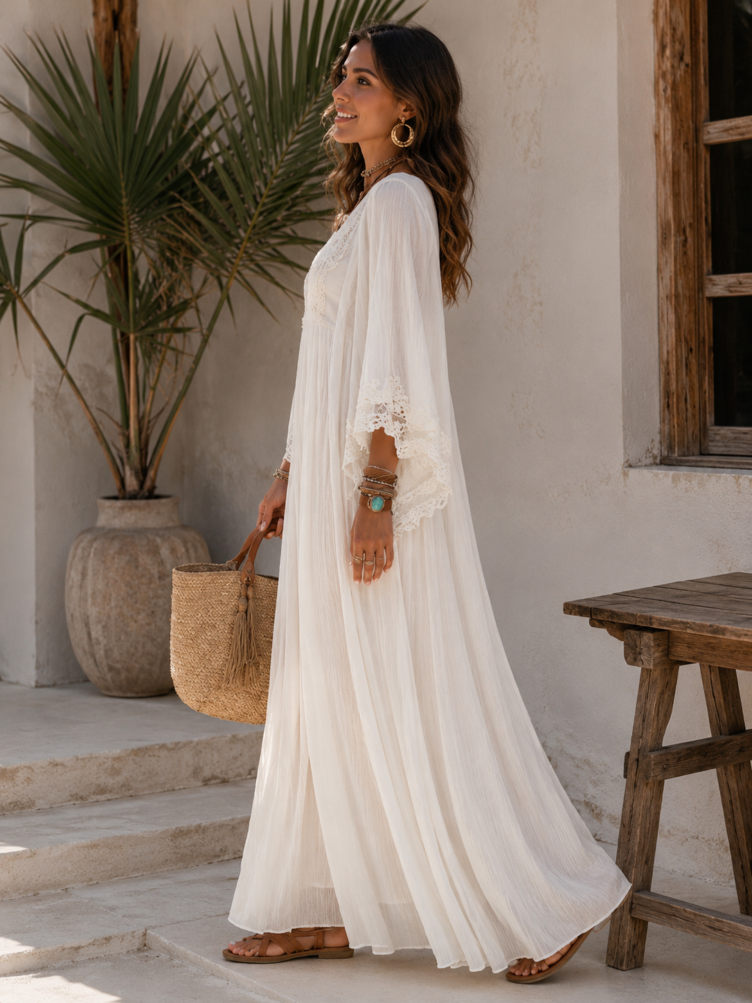 Dualma — Vestido Maxi de Manga Larga | Luna Ferrer
