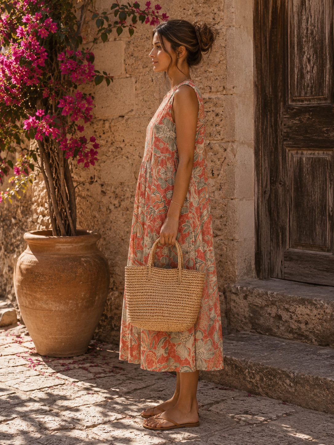 Coral — Vestido Fluido de Verano | Luna Ferrer