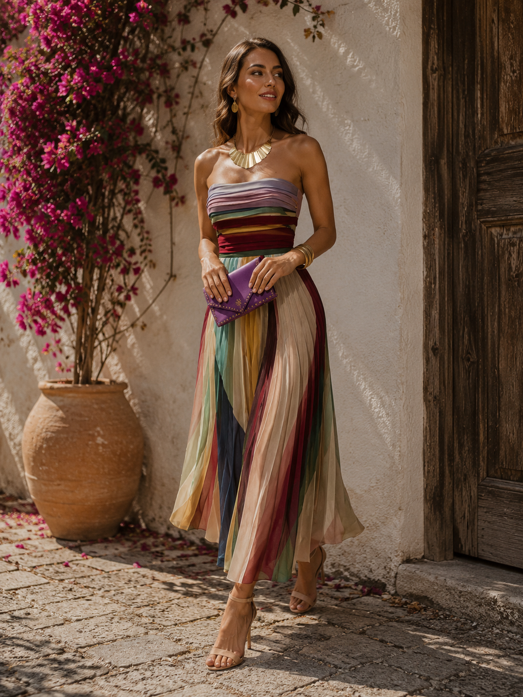 Mosaico — Vestido Estampado Multicolor | Luna Ferrer
