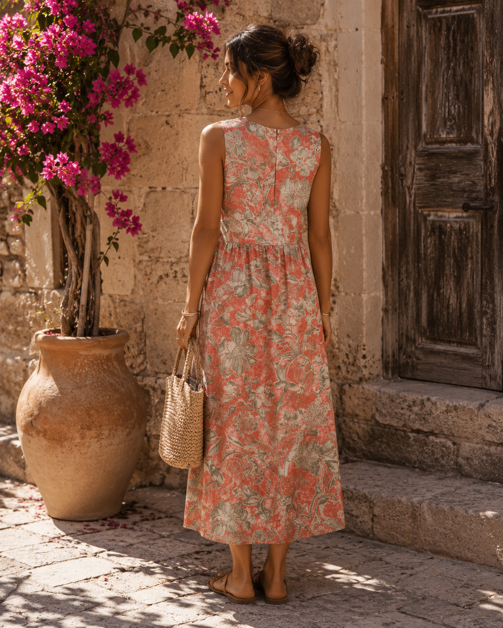 Coral — Vestido Fluido de Verano | Luna Ferrer