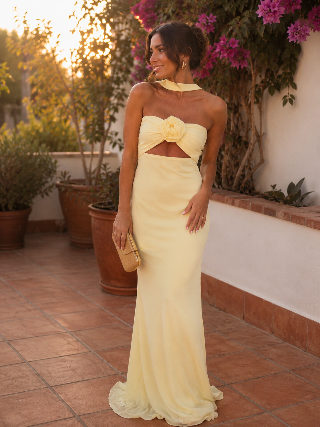 Sofía — Vestido Pastel con Bufanda Incluida | Luna Ferrer