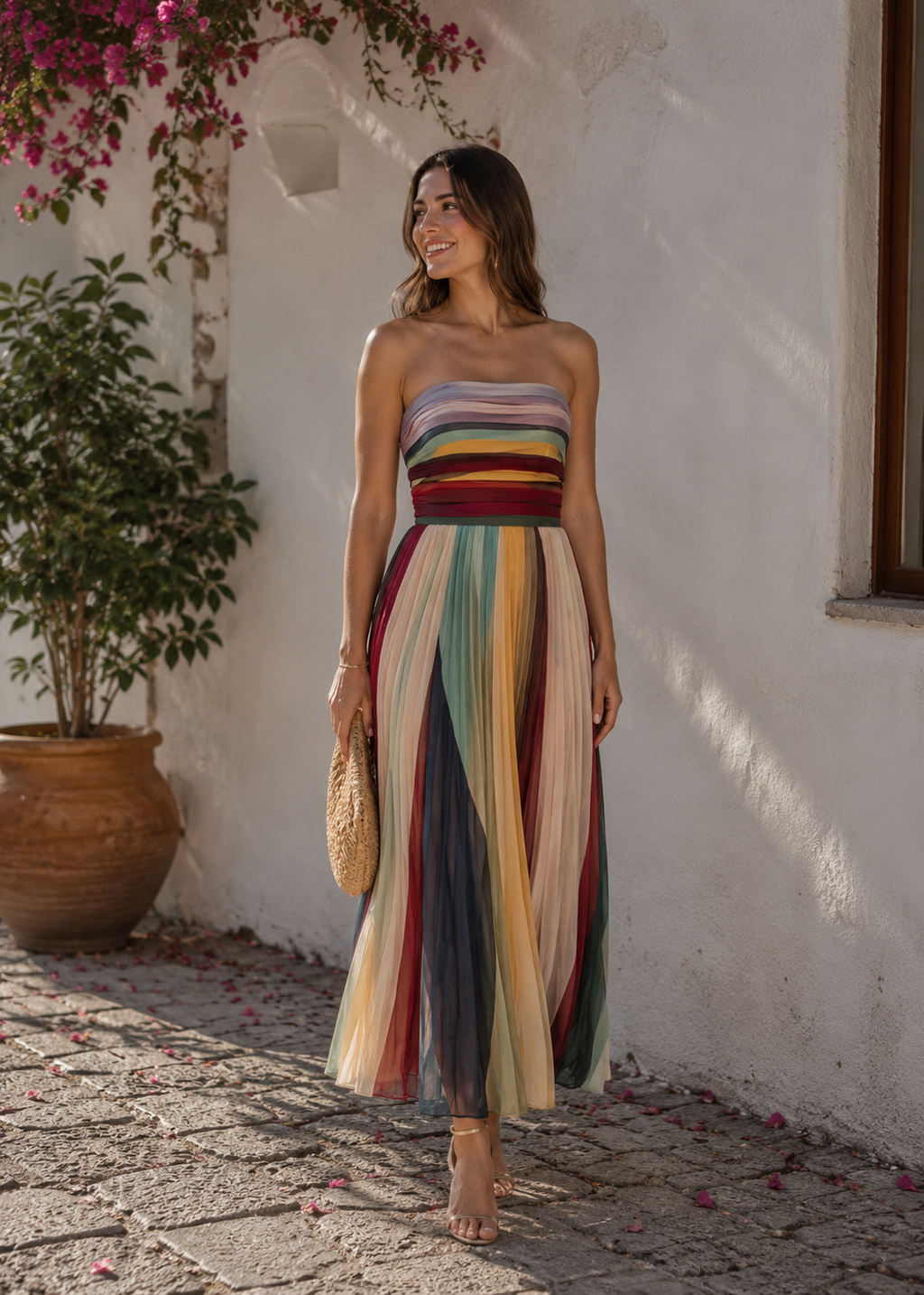 Mosaico — Vestido Estampado Multicolor | Luna Ferrer