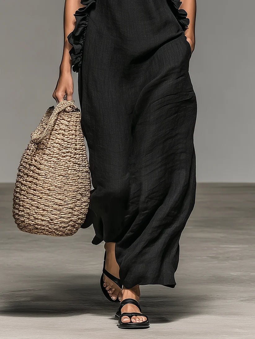 Cascade — Vestido Maxi con Volantes | Luna Ferrer - Luna Ferrer