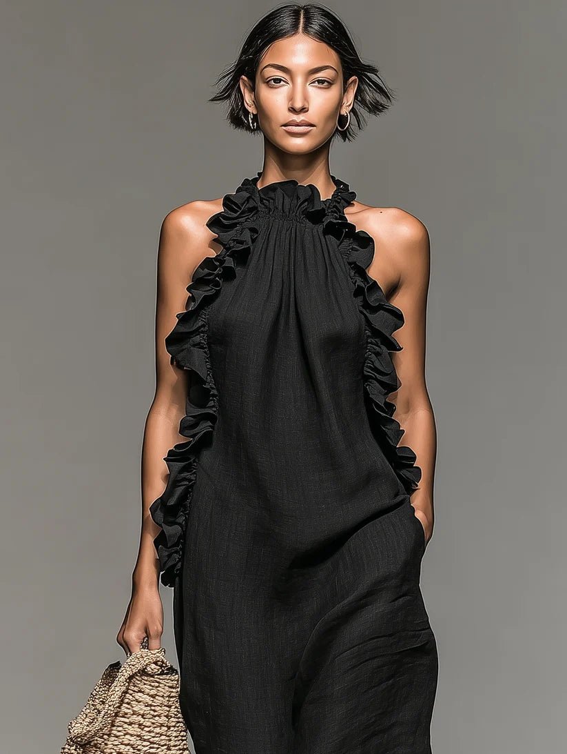 Cascade — Vestido Maxi con Volantes | Luna Ferrer - Luna Ferrer