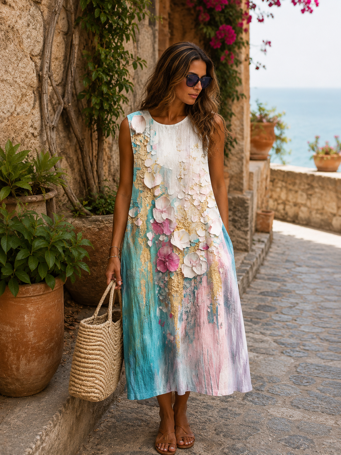 Jardín — Vestido Estampado de Verano | Luna Ferrer