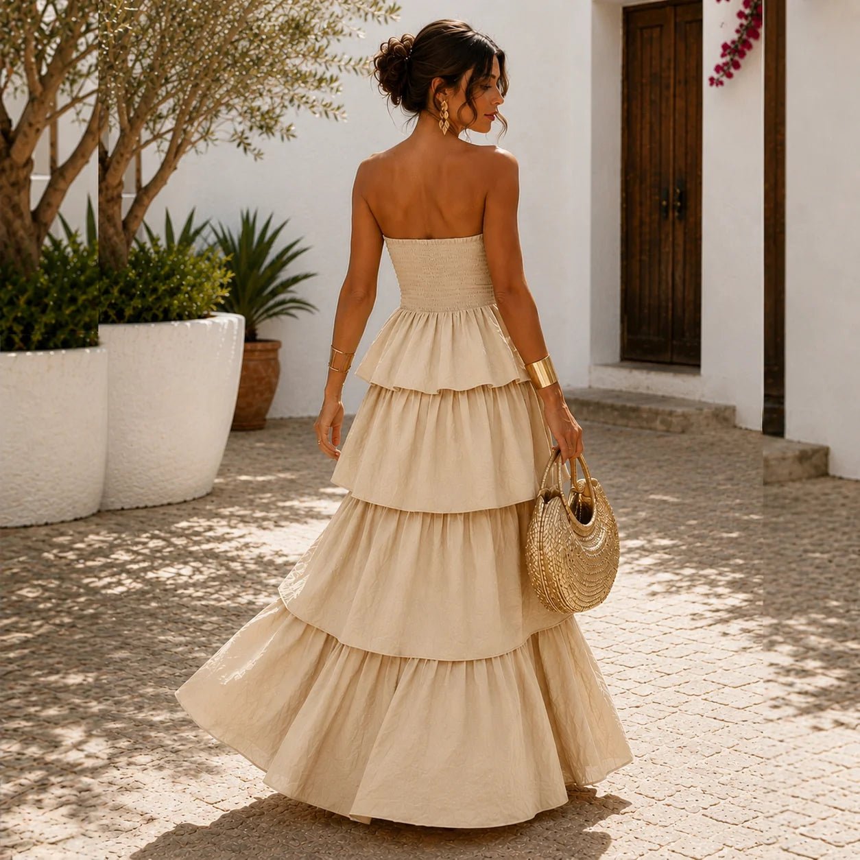 Vestido Candela Beige - Luna Ferrer