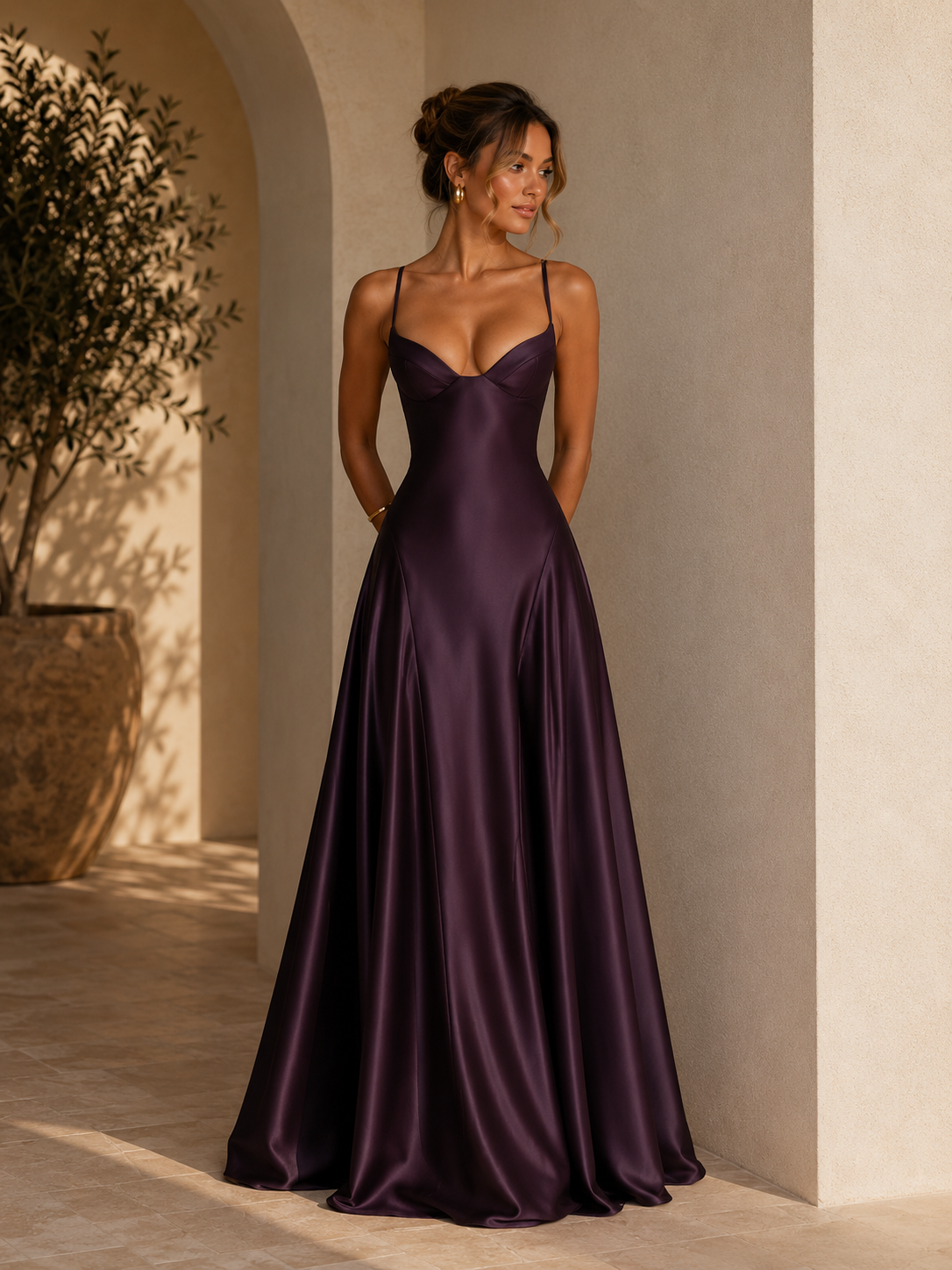 Diana Vestido Amalfi lujoso, elegante y de alfombra roja