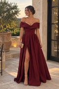 Carmen — Vestido de Gala Off-Shoulder con Abertura y Falda Ballgown | Luna Ferrer - Luna Ferrer