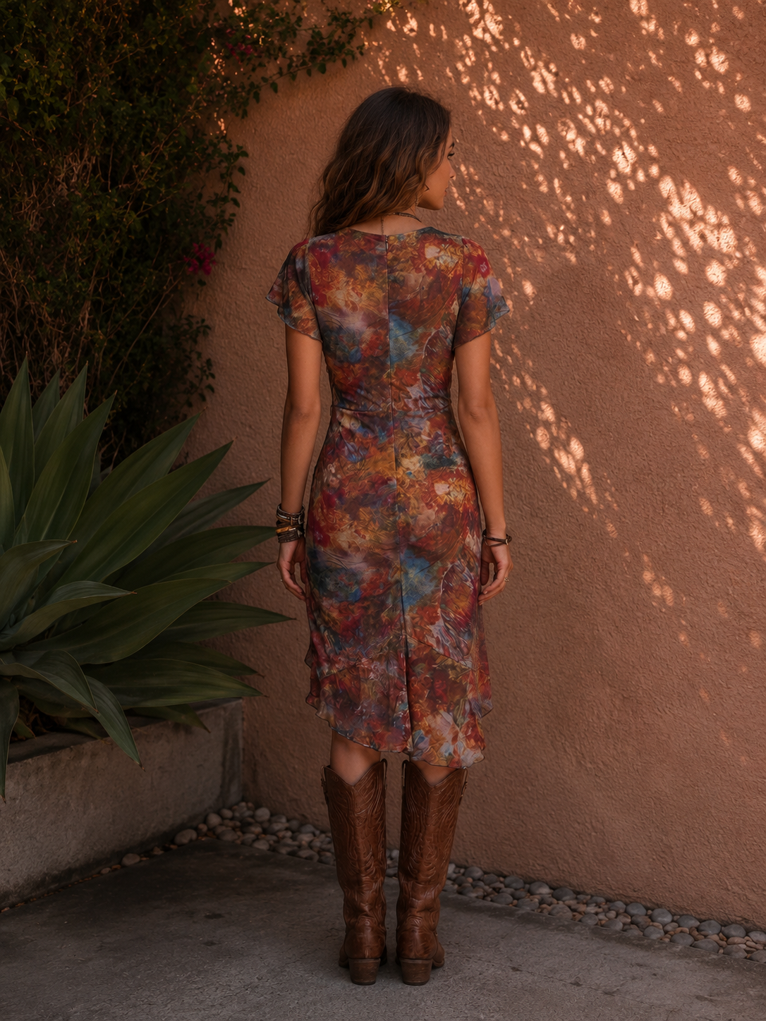 Claudia — Vestido Midi de Fiesta | Luna Ferrer