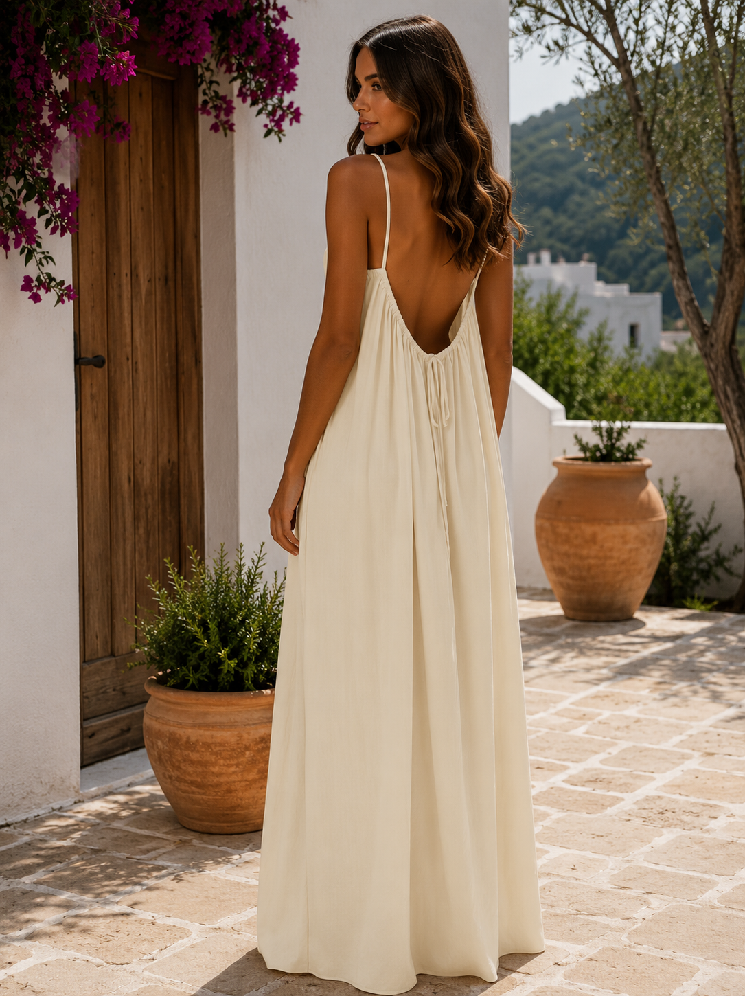 Aurora — Vestido Largo Fluido | Luna Ferrer