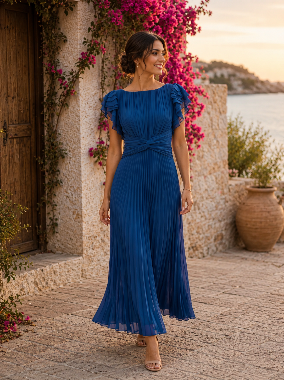 Valeria — Vestido Largo Fluido | Luna Ferrer