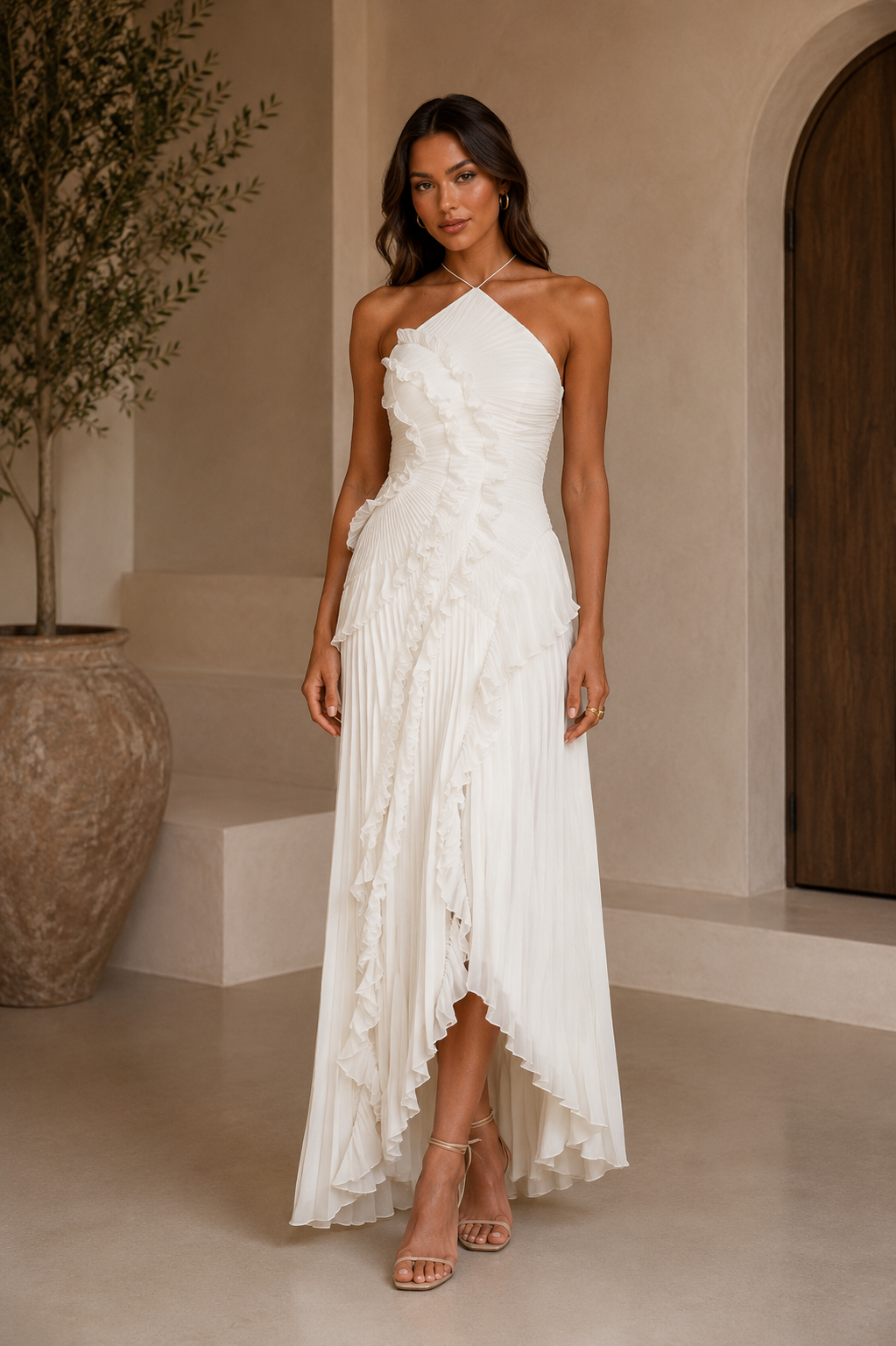 Isabela — Vestido de Volantes en Espiral | Luna Ferrer