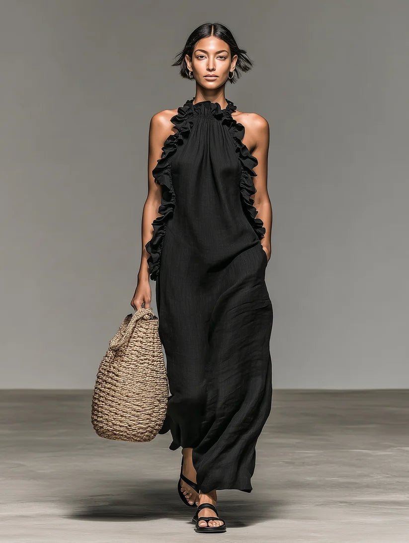Cascade — Vestido Maxi con Volantes | Luna Ferrer - Luna Ferrer