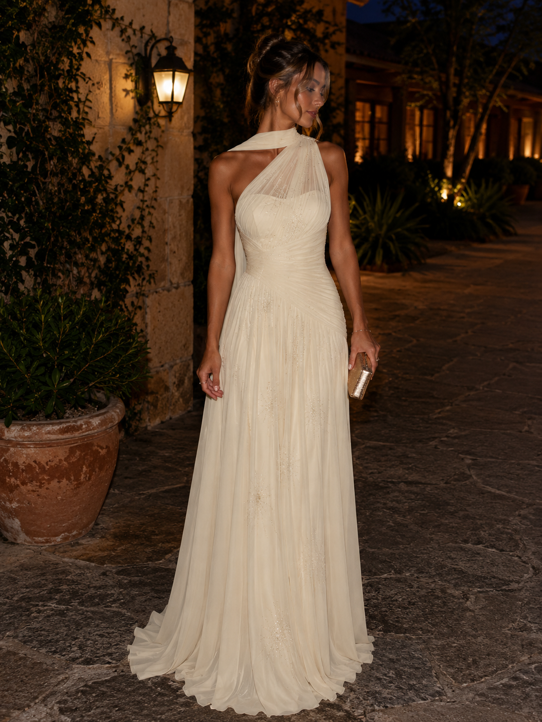 Tamara Vestido Aurora Dorada