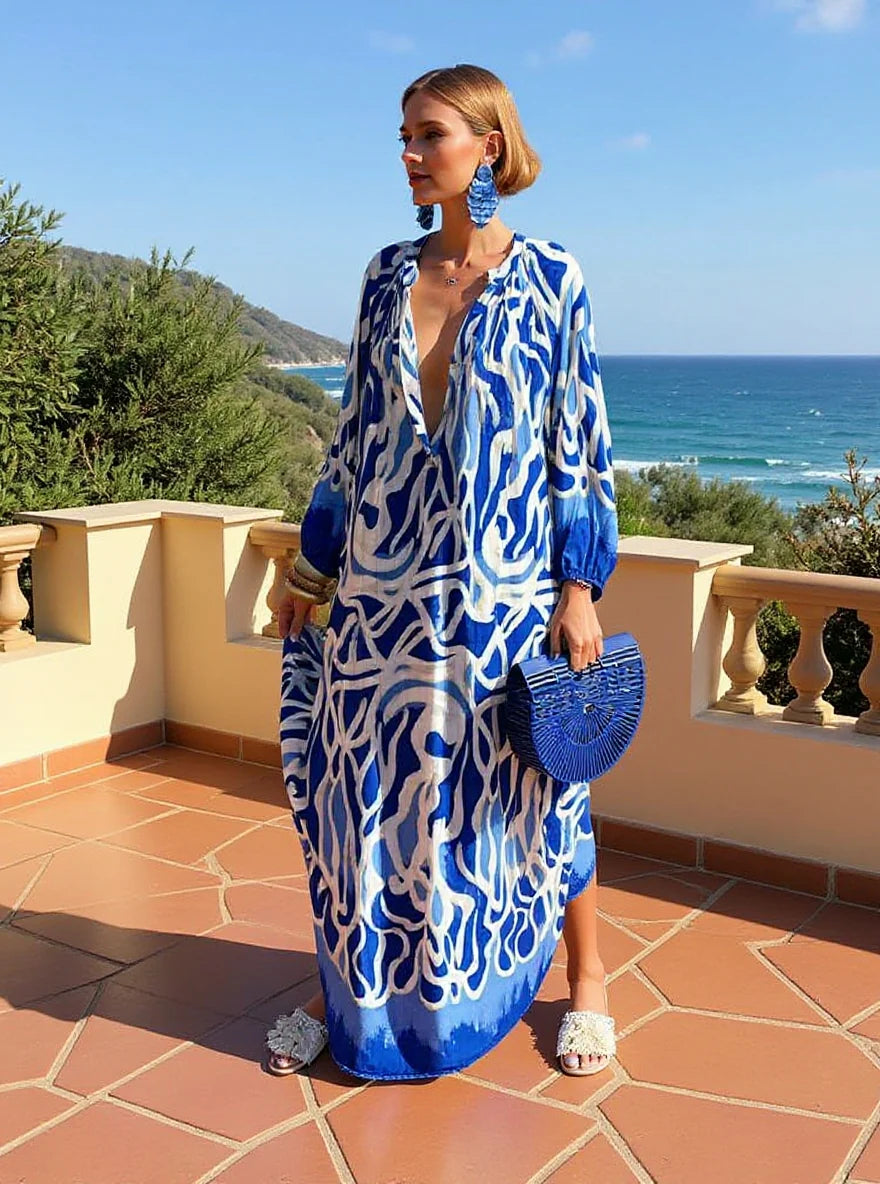 Lara Vestido de estampado Boho