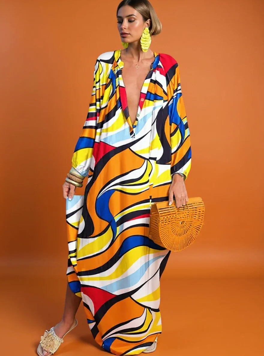 Lara Vestido de estampado Boho