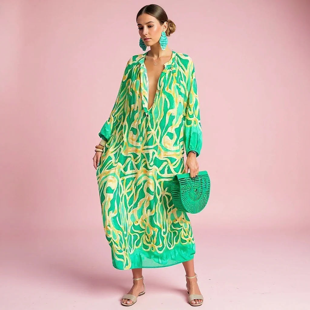 Lara Vestido de estampado Boho