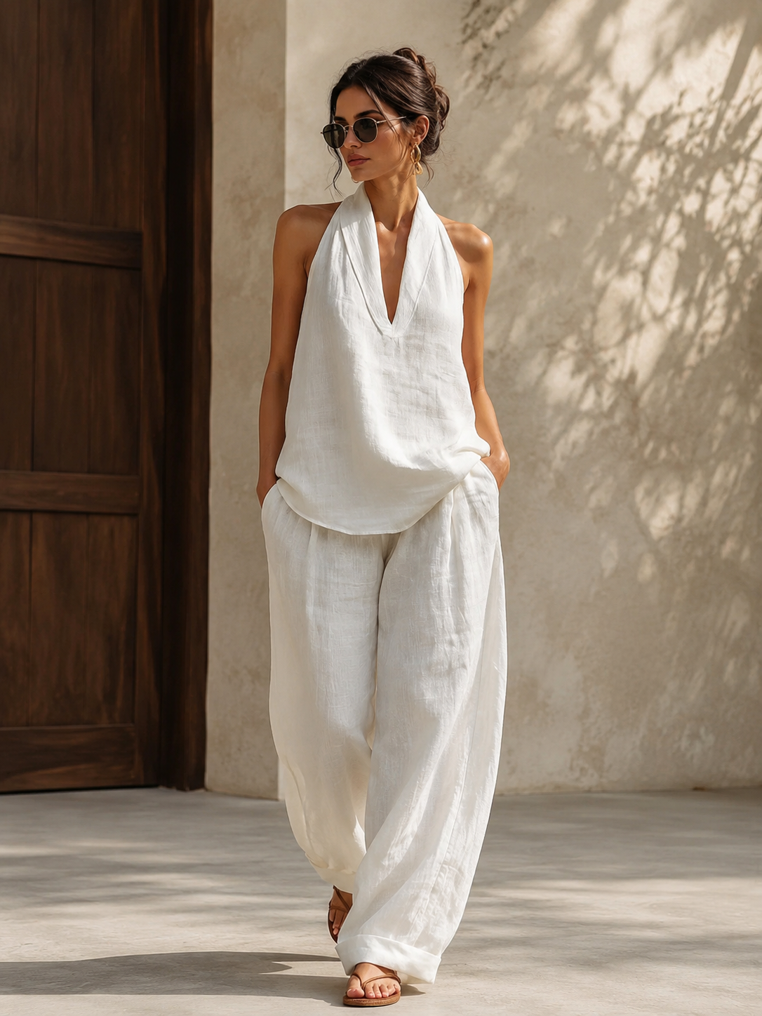 Sofía — Conjunto de Dos Piezas Camisa y Pantalón | Luna Ferrer