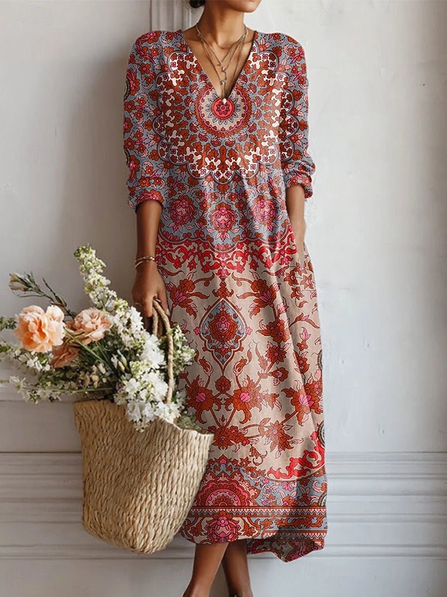 Sienna — Vestido Maxi Estampado | Luna Ferrer - Luna Ferrer