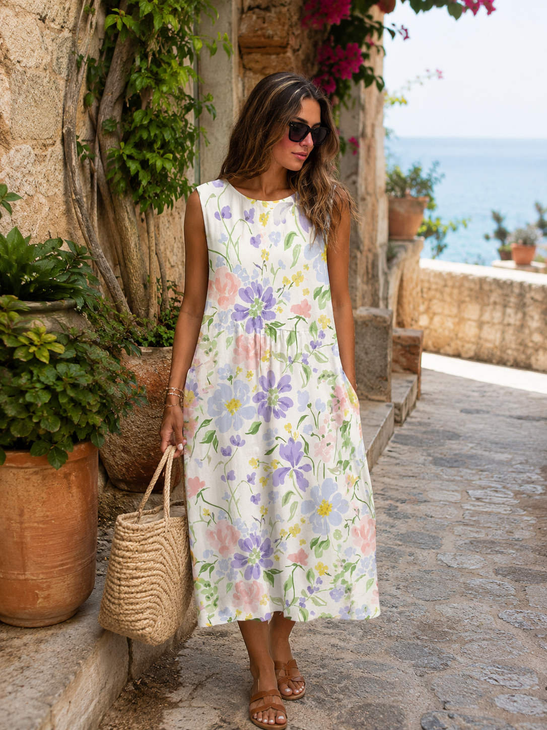 Jardín — Vestido Estampado de Verano | Luna Ferrer