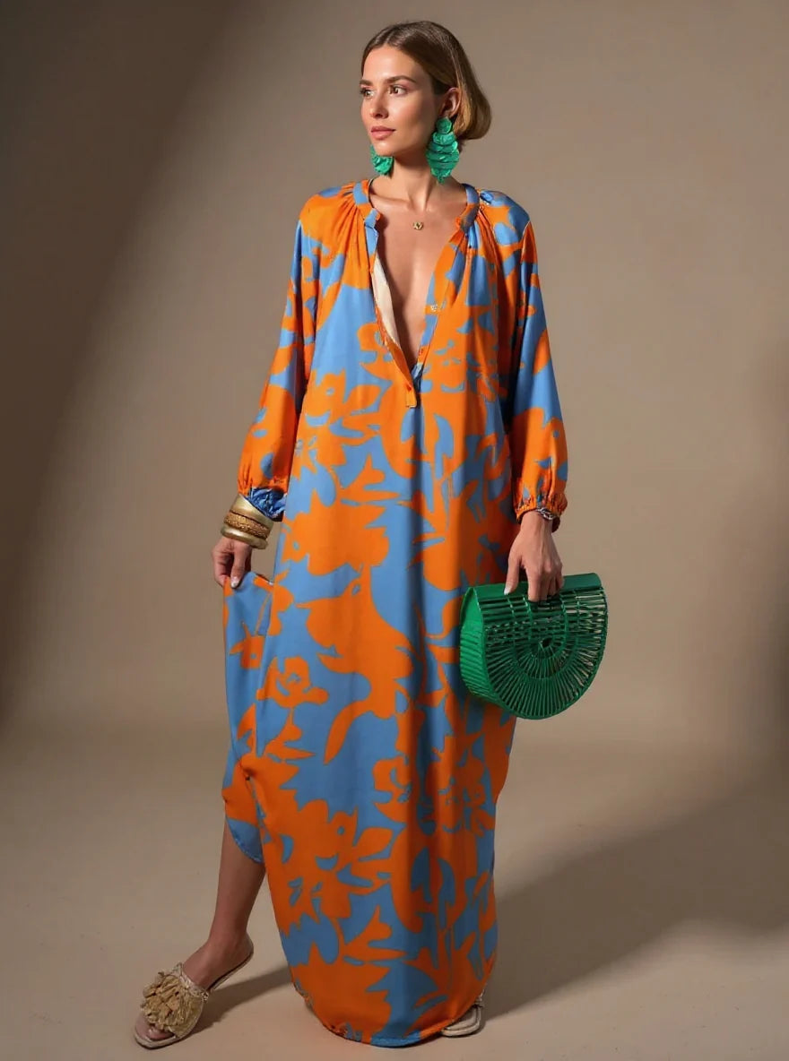 Lara Vestido de estampado Boho