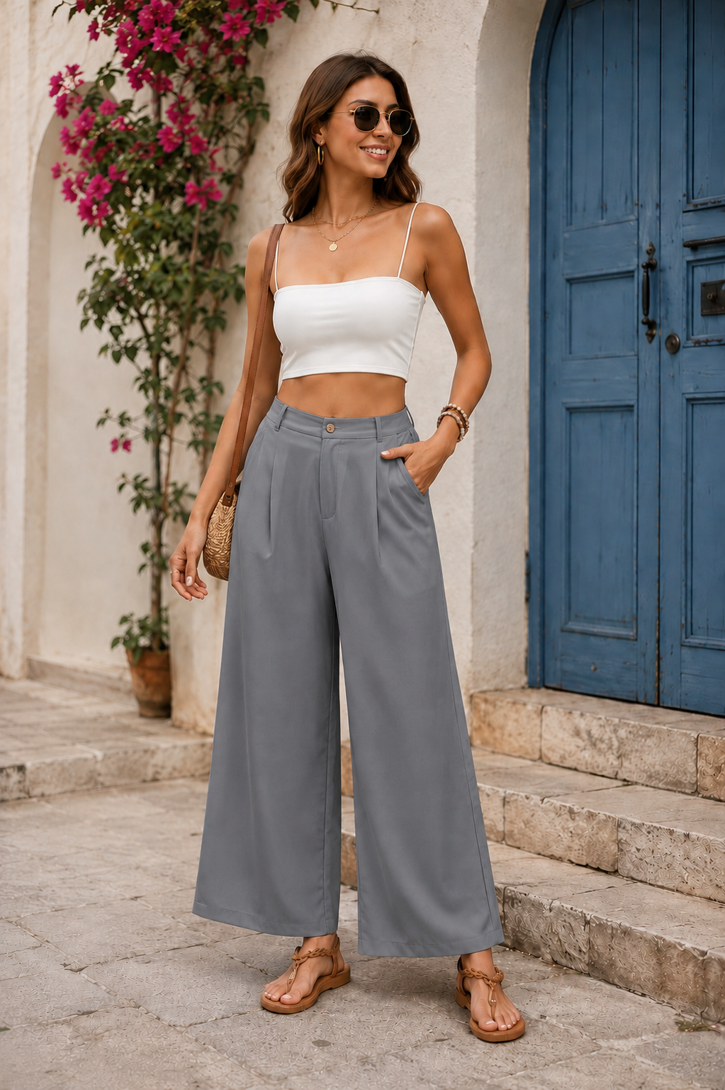 Tamara Pantalones Elegantes de Lino