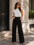 Lucía — Pantalón Negro Esencial