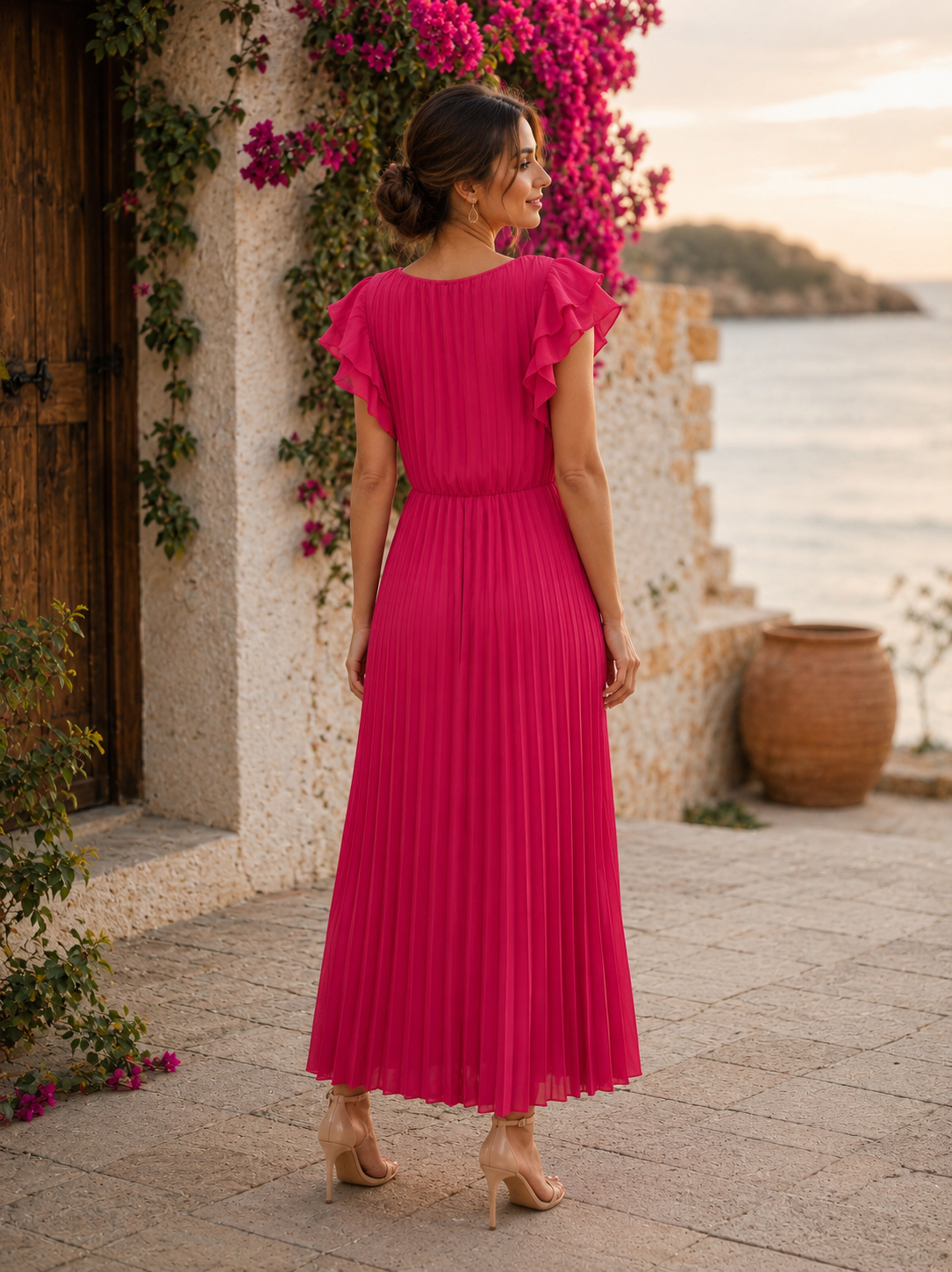 Valeria — Vestido Largo Fluido | Luna Ferrer