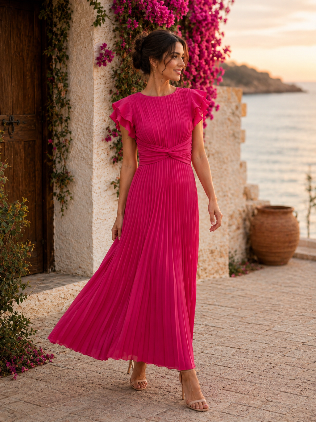 Valeria — Vestido Largo Fluido | Luna Ferrer