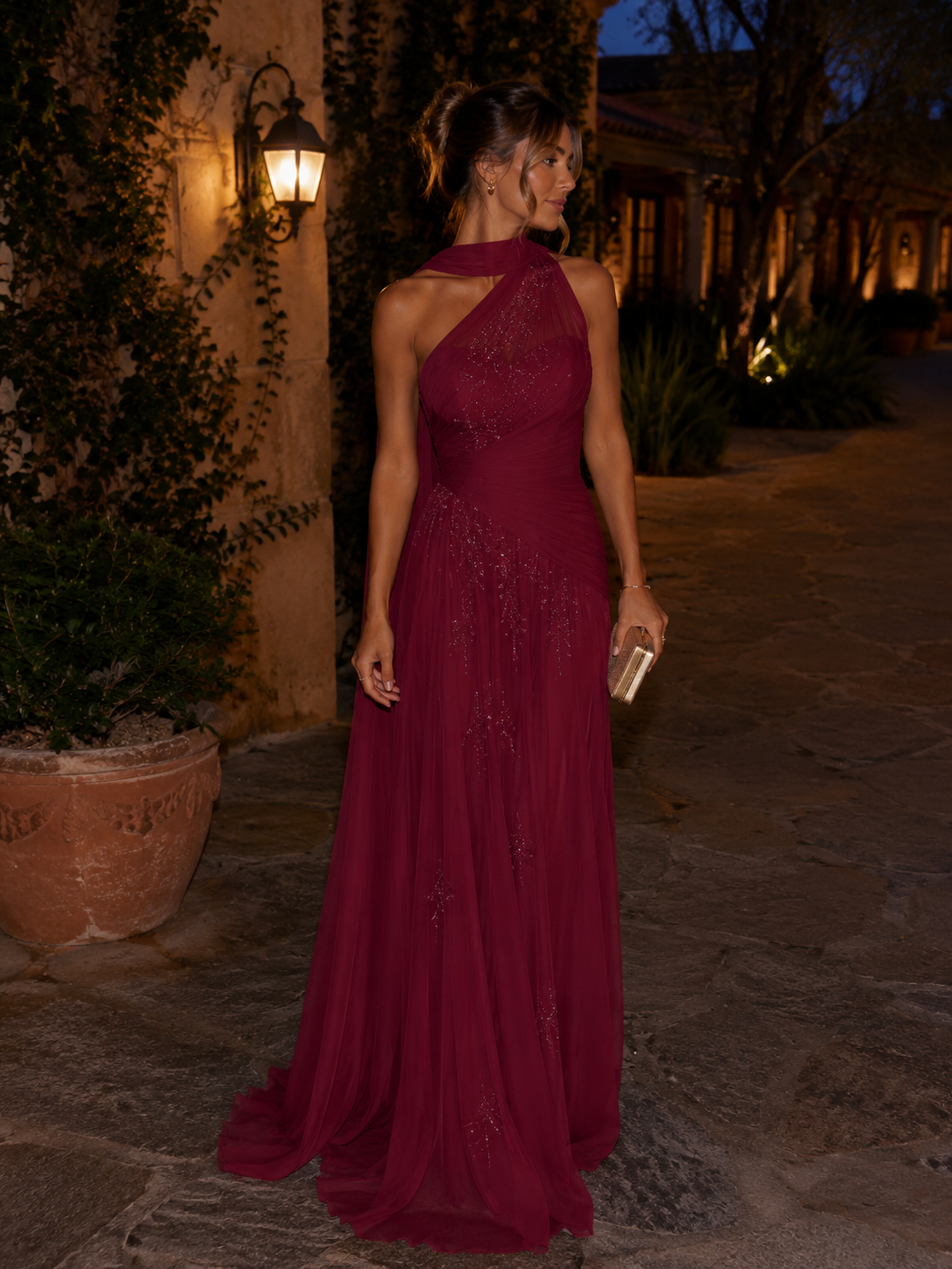 Tamara Vestido Aurora Dorada