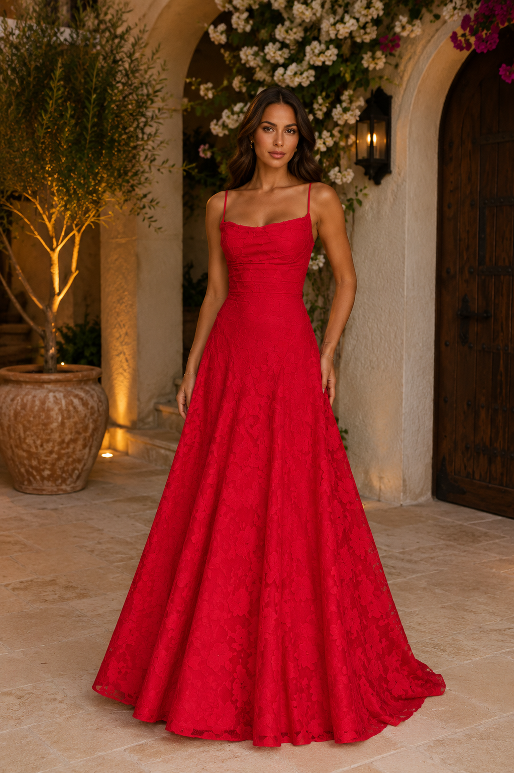 Sofía — Vestido Maxi de Encaje | Luna Ferrer
