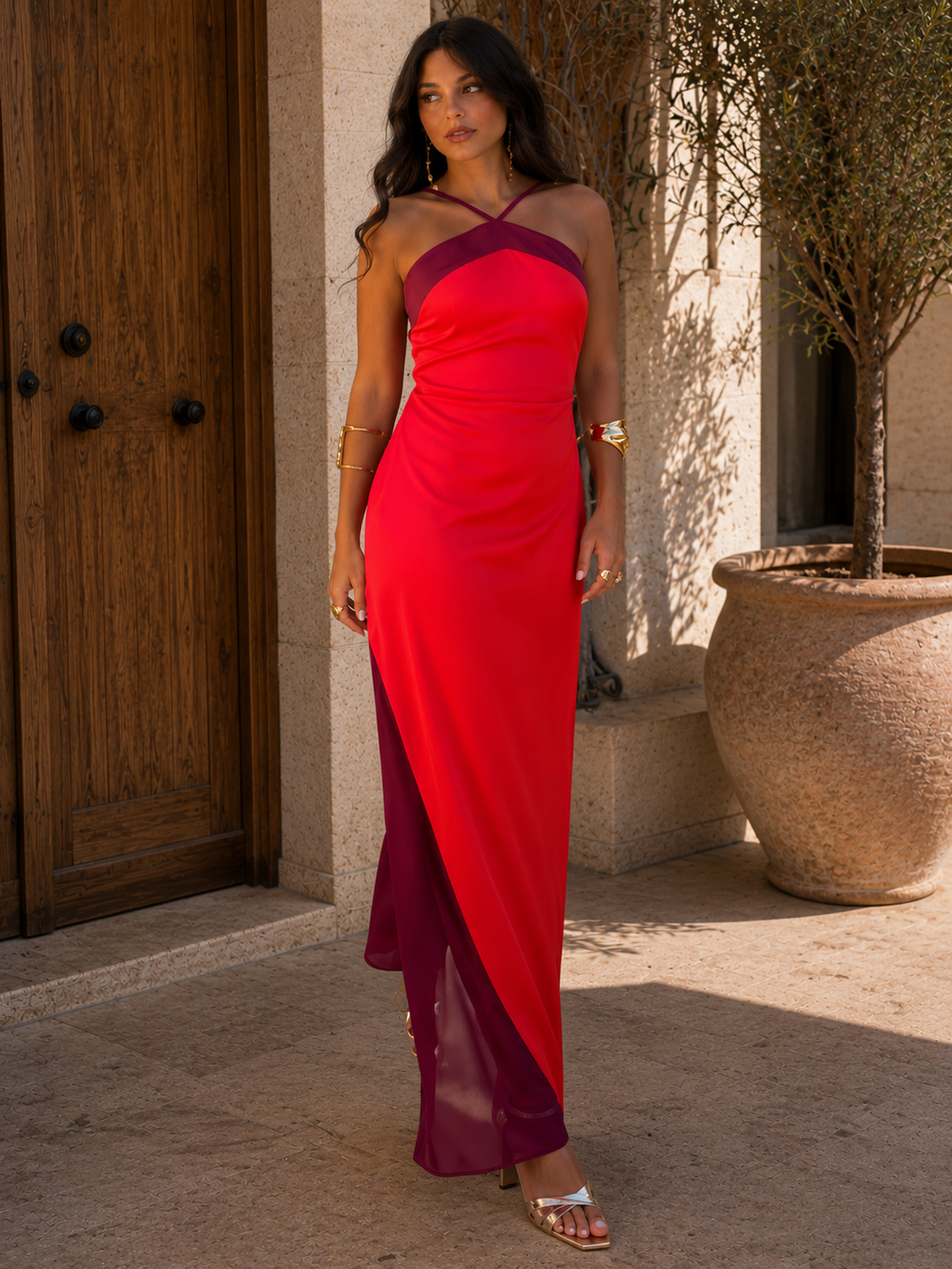 Maria Vestido Carmesí
