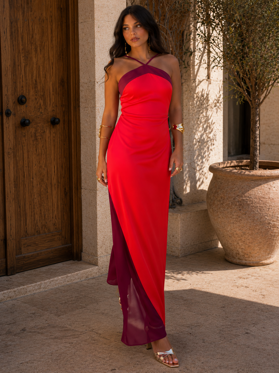 Maria Vestido Carmesí