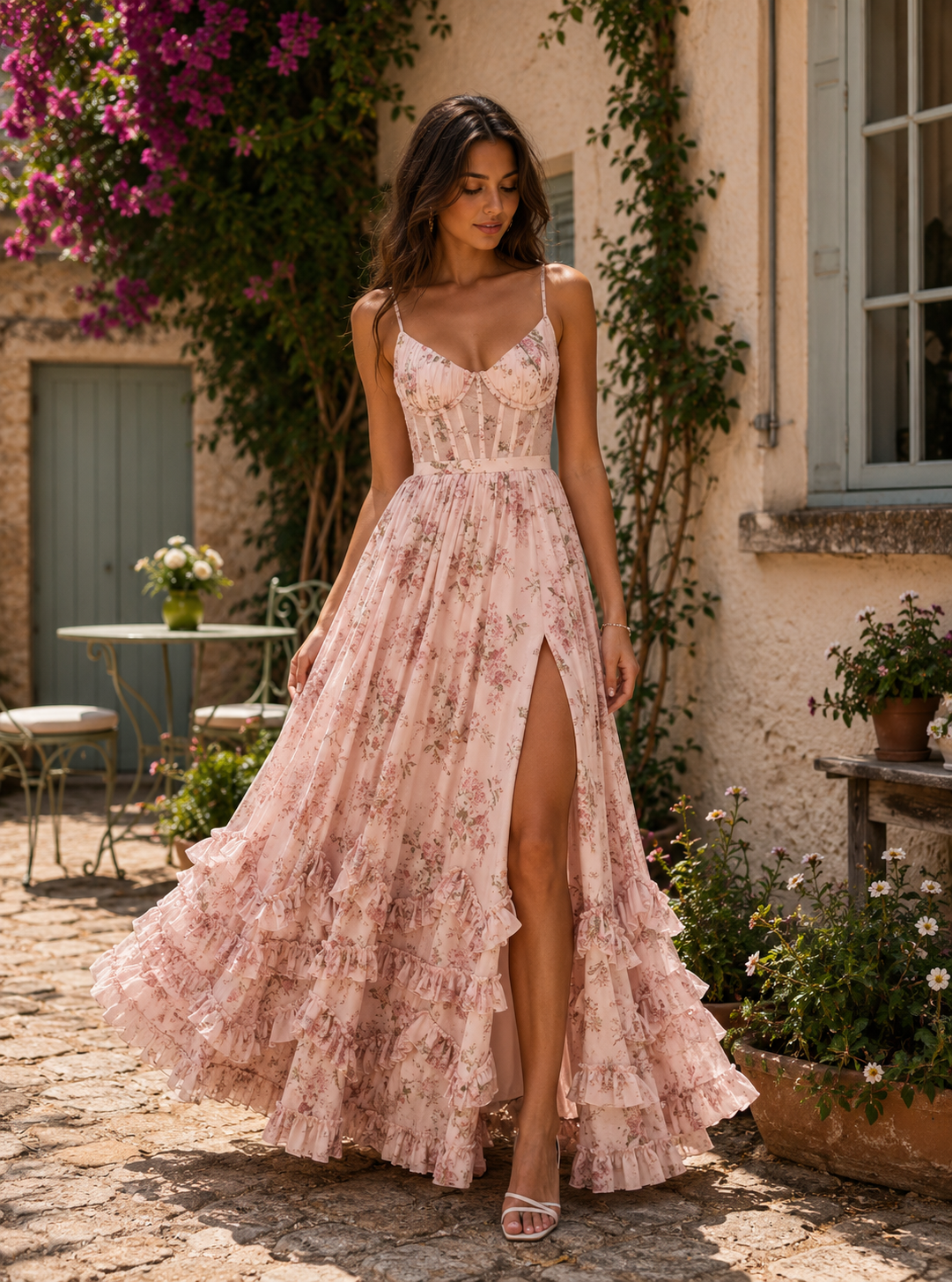 Bianca — Vestido Romántico Floral | Luna Ferrer