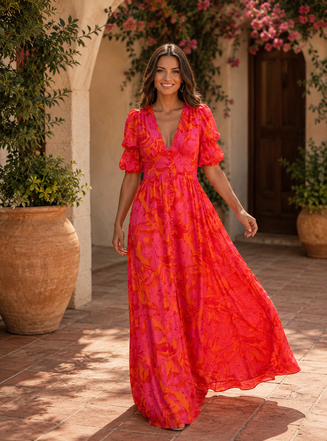 Escarlata — Vestido Largo Rojo | Luna Ferrer