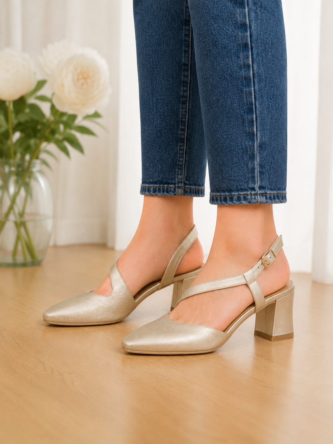 Platino — Zapatos Elegantes | Luna Ferrer